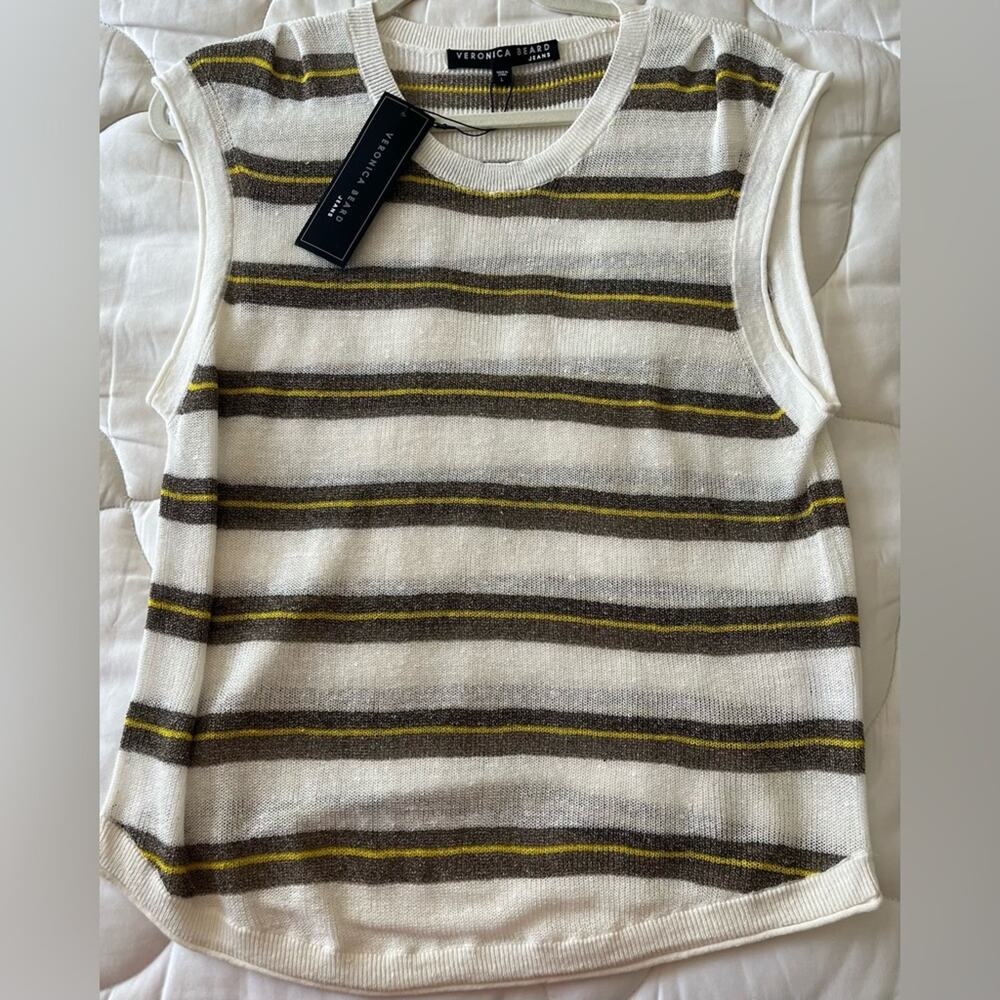 NWT Veronica Beard Foxcroft Pullover, Sz L